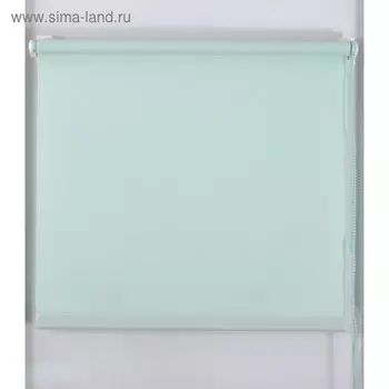Рулонная штора «Простая MJ» 80х160 см, цвет светло-зелёный