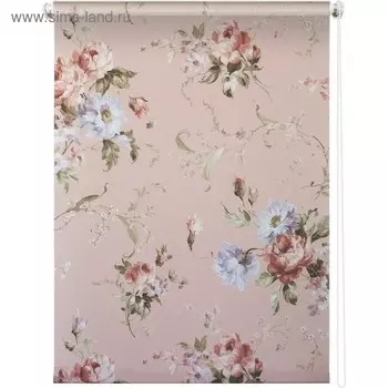 Рулонная штора «Розарий», 90 х 175 см, цвет розовый
