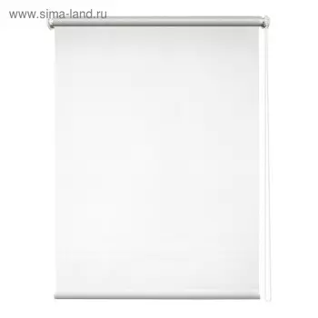 Рулонная штора «Сильвер», 160 х 175 см, блэкаут, цвет белый