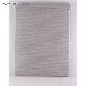 Рулонная штора «Зебрано», размер 200х160 см, цвет серый
