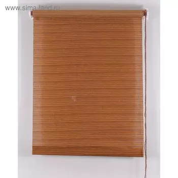 Рулонная штора «Зебрано», размер 200х160 см, цвет шоколад