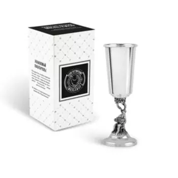 Рюмка «Иван» посеребренная, полированная с чернением + футляр