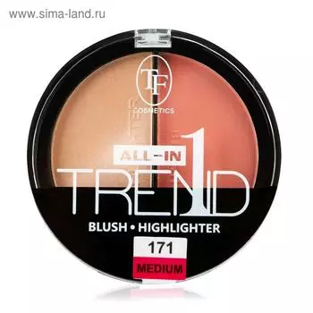 Румяна-хайлайтер TF Trend All-In-On двойные, тон 171 medium