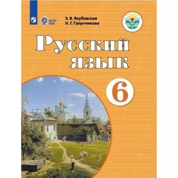 Русский язык. 6 класс. Учебник. Коррекционная школа. Якубовская Э.В.