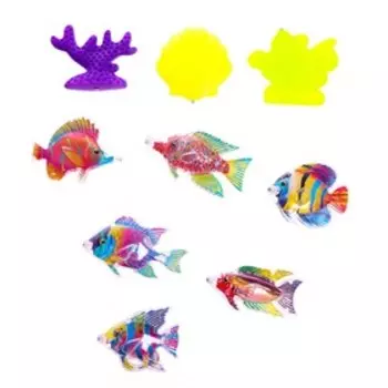 Рыбалка «Красивые рыбки» 9 рыбок, удочка, сачок