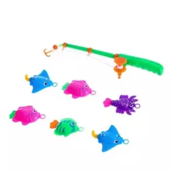 Рыбалка морская «Забавное купание»: 1 удочка, 6 рыбок