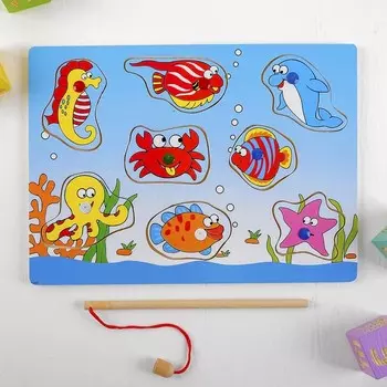 Рыбалка «Морские глазастики», 8 элементов + 1 удочка