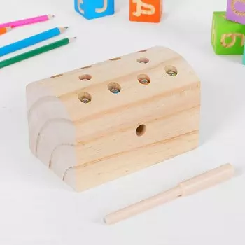 Рыбалка "Сундучок с червячками", цвета МИКС