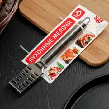 Рыбочистка Доляна «Металлик», 20 см, цвет серебристый