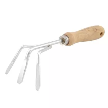 Рыхлитель, длина 27 см, 3 зубца, деревянная ручка