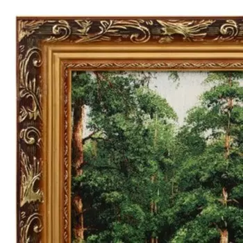 S005-50х100 Картина из гобелена "Мельница на островке" (57х107)