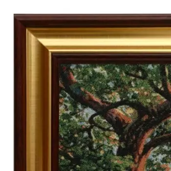 S088-40х80 Картина из гобелена "Витая речка в роще" (48х87)