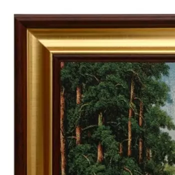 S091-40х80 Картина из гобелена "Стрелка реки" (48х87)