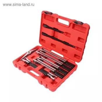 Съемник двухлапый Partner PA-0220-2, универсальный, 120, 230, 280х145 мм, 9 пр., кейс