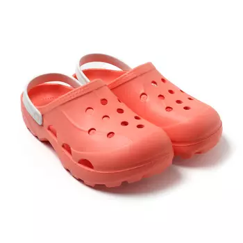 Сабо женские "Ола" цвет лосось/белый, р-р 37