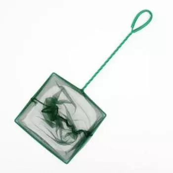 Сачок аквариумный 22 см, зелёный