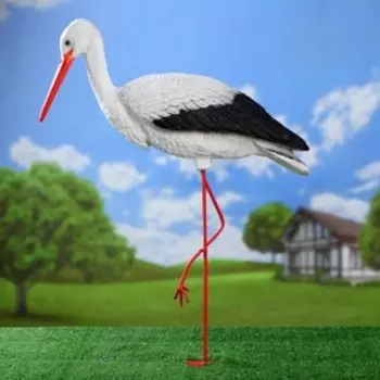 Садовая фигура из полистоуна «Аист», 816520 см