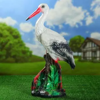 Садовая фигура "Аист", гипс, 57 см