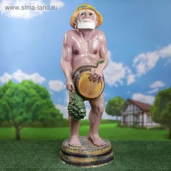 Садовая фигура из полистоуна «Банщик», 3939106 см