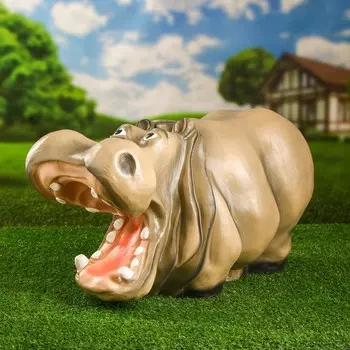 Садовая фигура "Бегемот" 28х50см