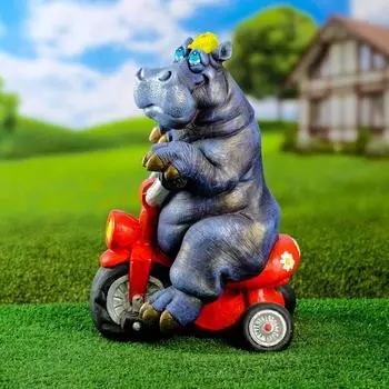 Садовая фигура "Бегемотик Илюша" 22х31х43см