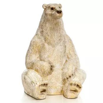 Садовая фигура "Белая медведица" 83х80х110см