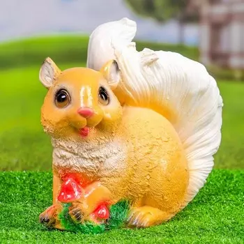 Садовая фигура из гипса «Белка с грибочками», 3023 см