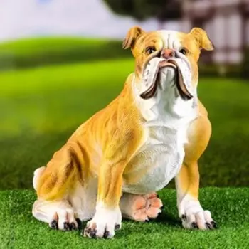 Садовая фигура "Бульдог" 34x21x28см