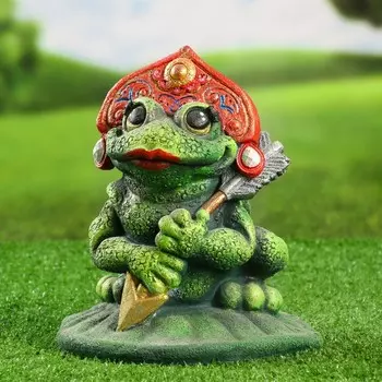 Садовая фигура "Царевна лягушка" 19х21х25см