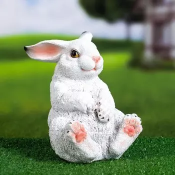 Фигура "Cтепашка сидит" белый, 15x13x19см