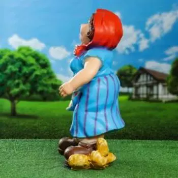Садовая фигура из полистоуна «Дачница в платье», 552530 см