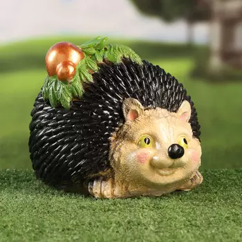 Садовая фигура "Еж с желудем" 17х23х18см