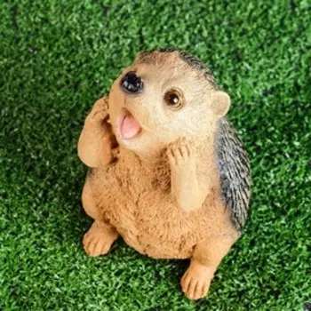 Садовая фигура "Ежик кричит" 20х12см