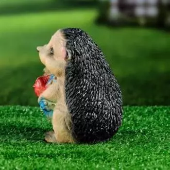 Садовая фигура из гипса «Ежик с цветами», 151112 см