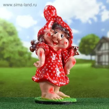 Садовая фигура из гипса «Гном клубничка», 542228 см