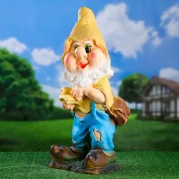 Садовая фигура из гипса «Гном с книгой», 302870 см