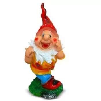 Садовая фигура "Гном весельчак" 20х25х55см
