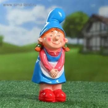 Садовая фигура "Гномик милашка" 24х11х10см