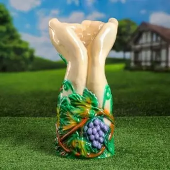 Садовая фигура-кашпо "Руки", керамика, 44 см