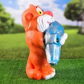 Фигура "Кот с щукой" 40х31х26см