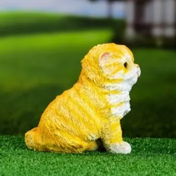 Фигура "Котенок" рыжий, 16x11x16см