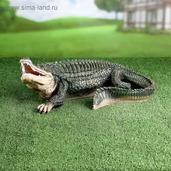Садовая фигура из полистоуна «Крокодил», 205028 см