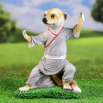 Садовая фигура "Кунг-фу сурикат" 12x23x30,5см