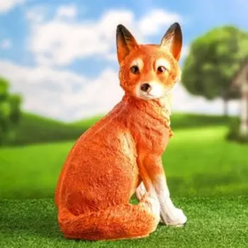 Садовая фигура "Лиса сидящая" 38х30см