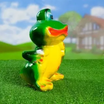 Садовая фигура "Лягушка Улыбка большая" 15х22х26см