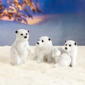 Фигура "Мишки" (комплект 3штуки) 18см