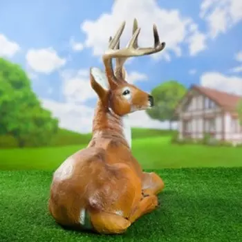 Садовая фигура из полистоуна «Олень лежит», 502555 см