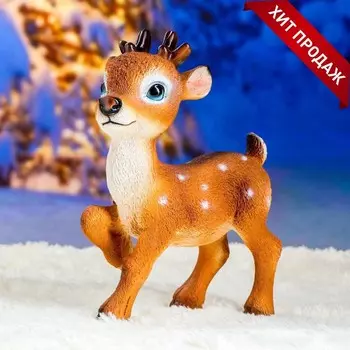 Садовая фигура "Олененок Бэйб" акрил 22х13х30см