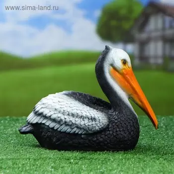 Садовая фигура "Пеликан малый" 24х13х18см