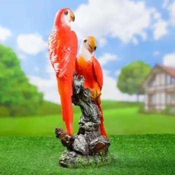 Садовая фигура "Попугаи средние" 15х32х50см